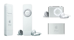 Confronto tra gli Apple iPod Shuffle