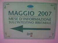 Cartello ospedaliero - Maggio mese dell’informazione per l’intestino irritabile
