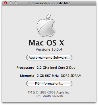 Mac OS X 10.5.4