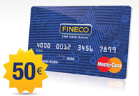 Carta prepagata Mastercard Fineco - 50 euro gratis