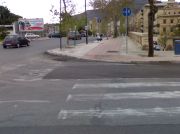 Pista ciclabile Palermo - attraversamento pedonale