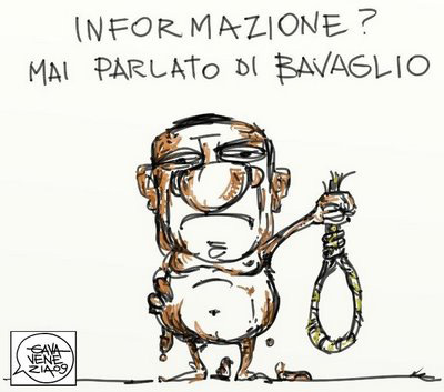 Legge bavaglio sulle intercettazioni telefoniche - vignetta satirica