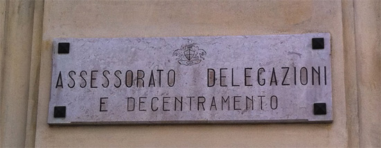 Assessorato Delegazioni e Decentramento