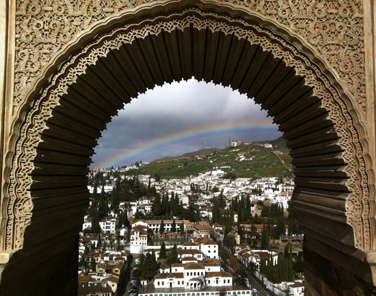 Alhambra e arcobaleno