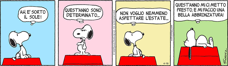 Peanuts - Abbronzatura